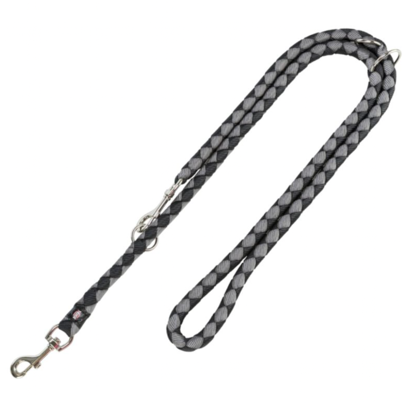 Hundeleine Cavo Einstellbar Schwarz / Grau